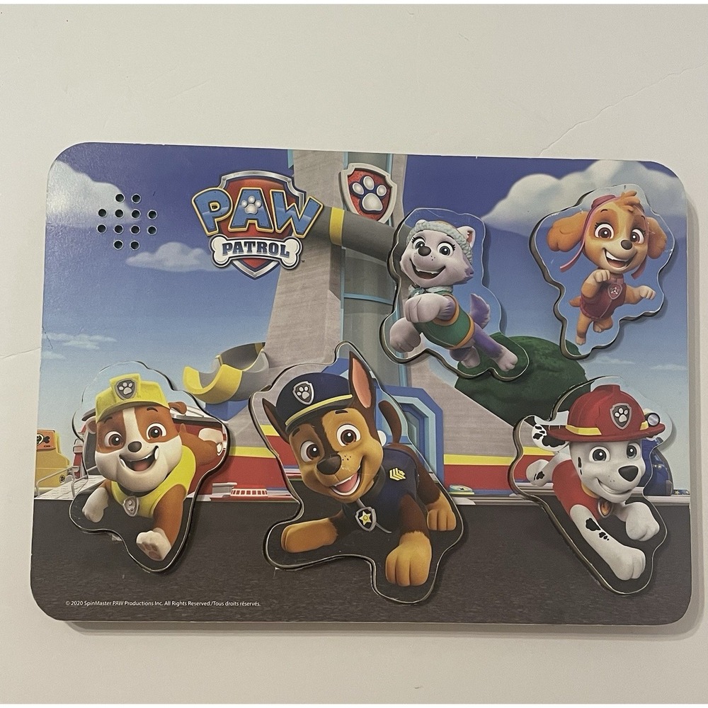 PAW Patrol Nickelodeon Chunky Sound Jigsaw Puzzle 5 Piece - EUC!